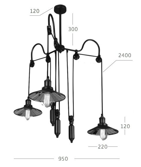 Люстра Loft Cone Pendant Reflector Balance 3 Люстра Loft Cone Pendant Reflector Balance 3 в Тюмени