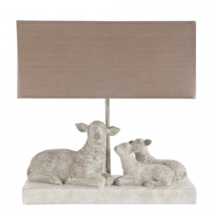 Настольная лампа Mouton Lampe de table Бежево-серый Настольная лампа Mouton Lampe de table Бежево-серый в Тюмени | Loft Concept