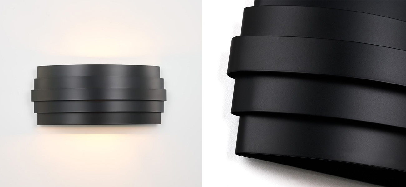 Бра черного матового цвета Monolith - фото