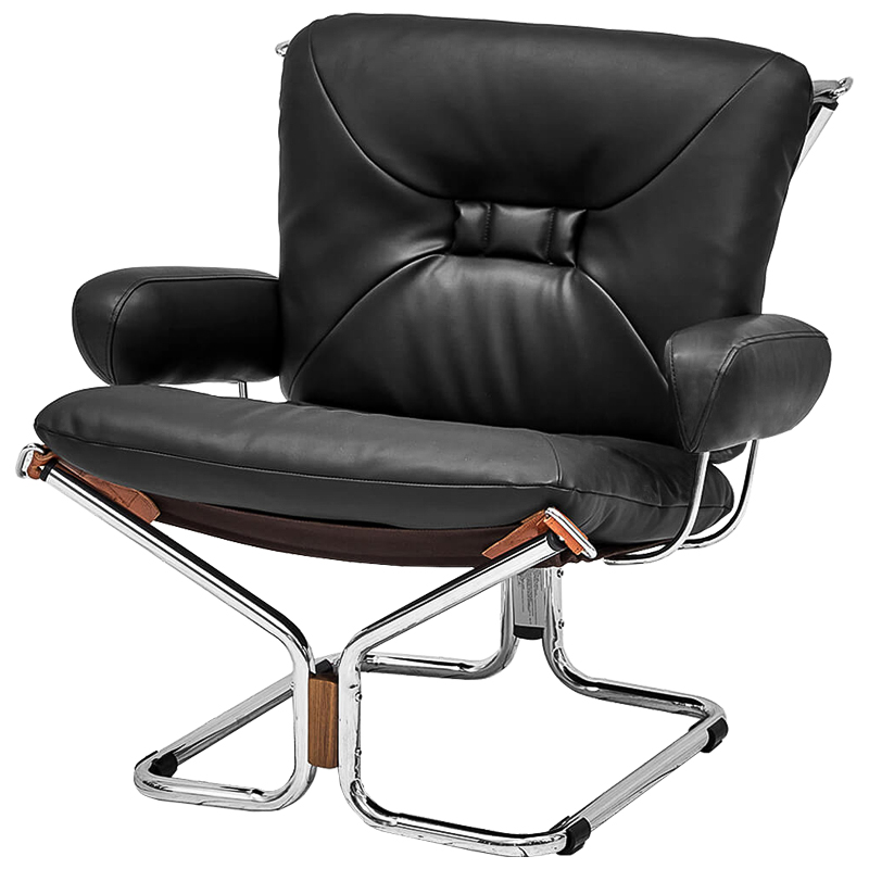 Кресло Zahra Chair Хром Черный Кресло Zahra Chair Хром Черный в Тюмени | Loft Concept