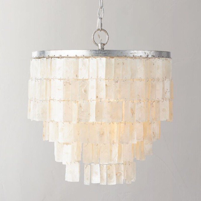 Люстра Shell Square Pendant Белый Люстра Shell Square Pendant Белый в Тюмени | Loft Concept