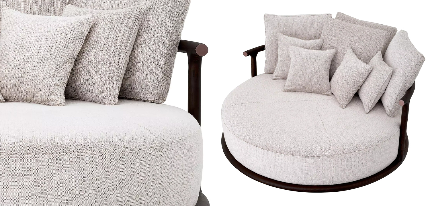 Диван Eichholtz Sofa Libero Round - фото №3