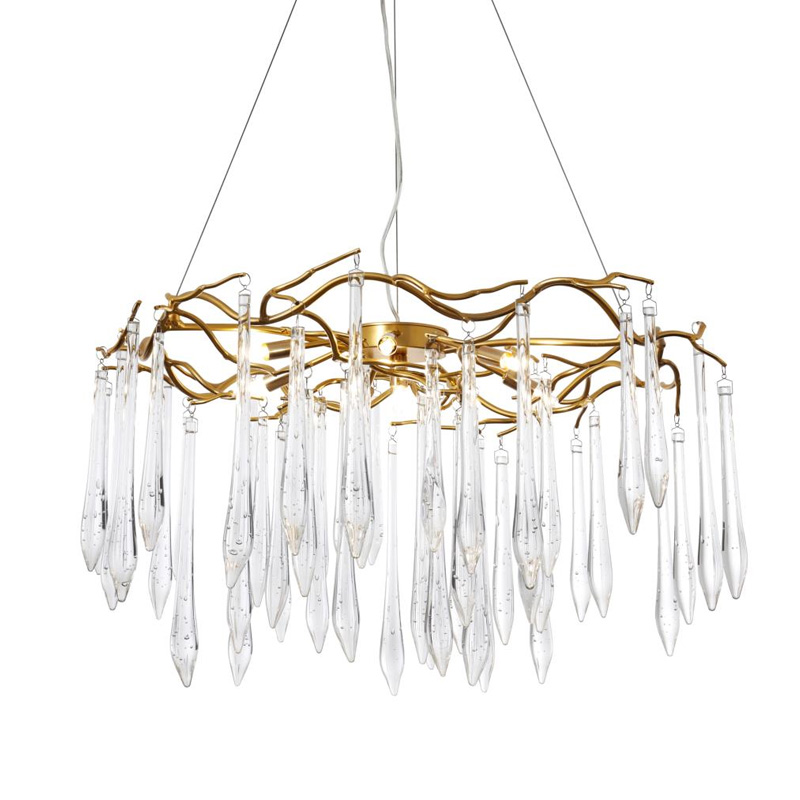 Люстра Average Crystal Rain Gold Золотой Люстра Average Crystal Rain Gold Золотой в Тюмени | Loft Concept