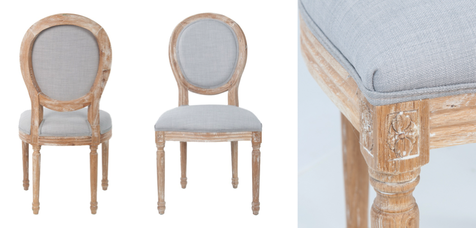 Стул French chairs Provence Light grey Chair Стул French chairs Provence Light grey Chair - Loft-Concept в Тюмени