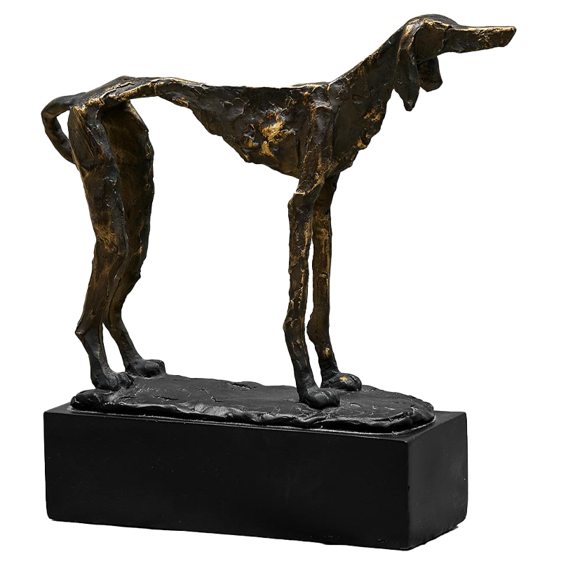 Статуэтка собака Giacometti Dog Statue Черный Золотой Статуэтка собака Giacometti Dog Statue Черный Золотой в Тюмени | Loft Concept