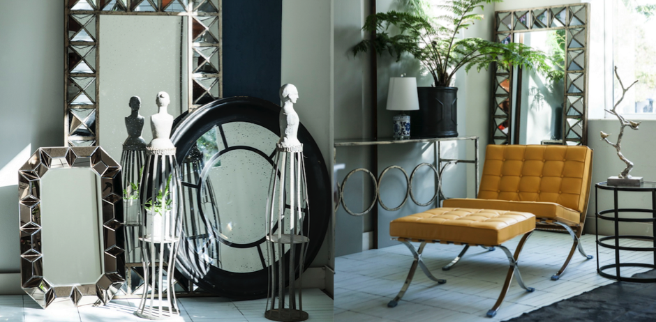 Зеркало настенное состаренное Patina Mirror Wood Зеркало настенное состаренное Patina Mirror Wood - Loft-Concept в Тюмени