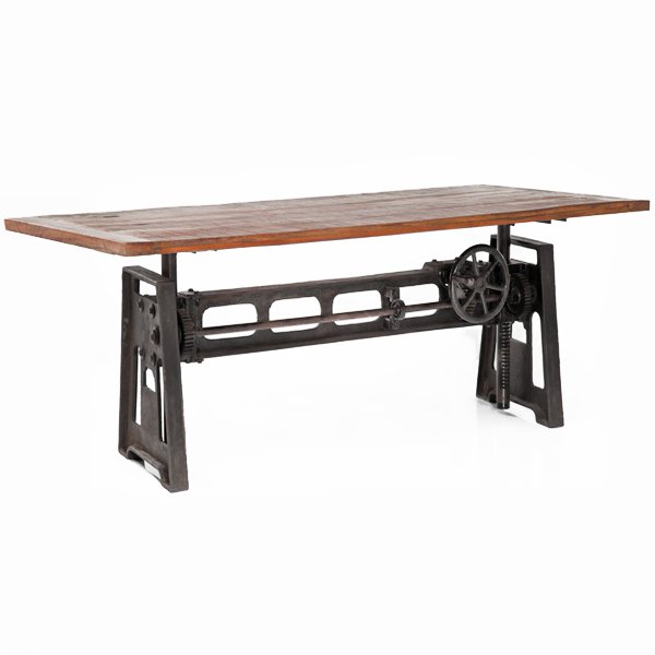 Стол GARIBALDI Dining Table Industrial Дуб темный Стол GARIBALDI Dining Table Industrial Дуб темный в Тюмени | Loft Concept