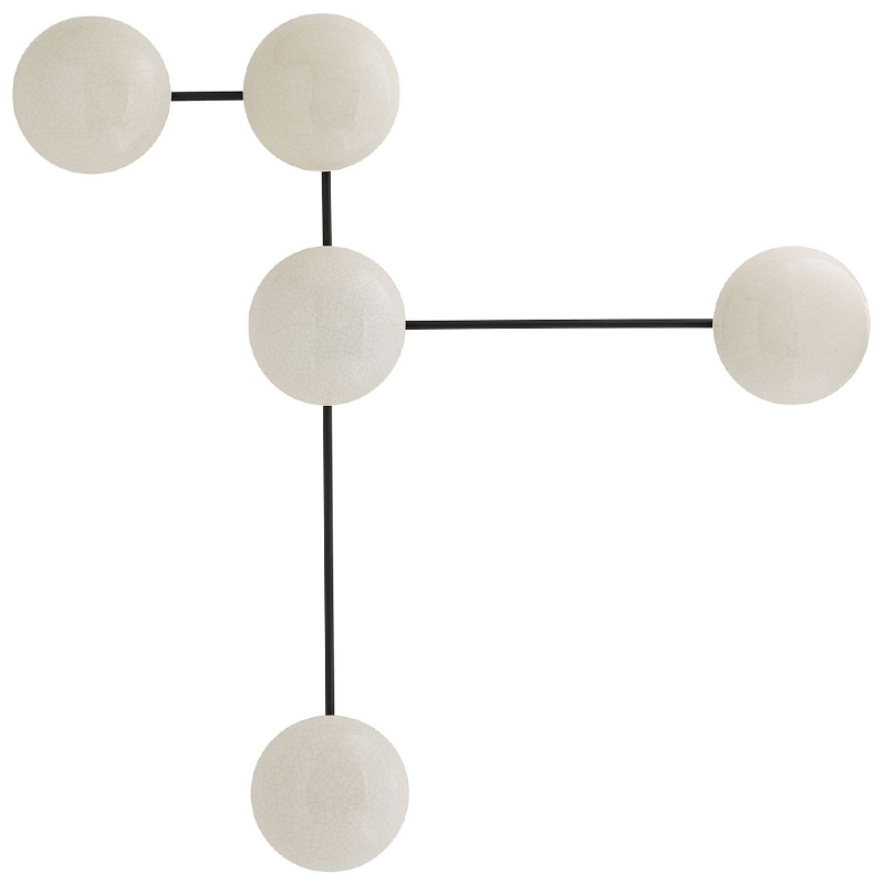 Бра Arteriors GLAZE SCULPTURAL SCONCE Черный Белый Бра Arteriors GLAZE SCULPTURAL SCONCE Черный Белый в Тюмени | Loft Concept