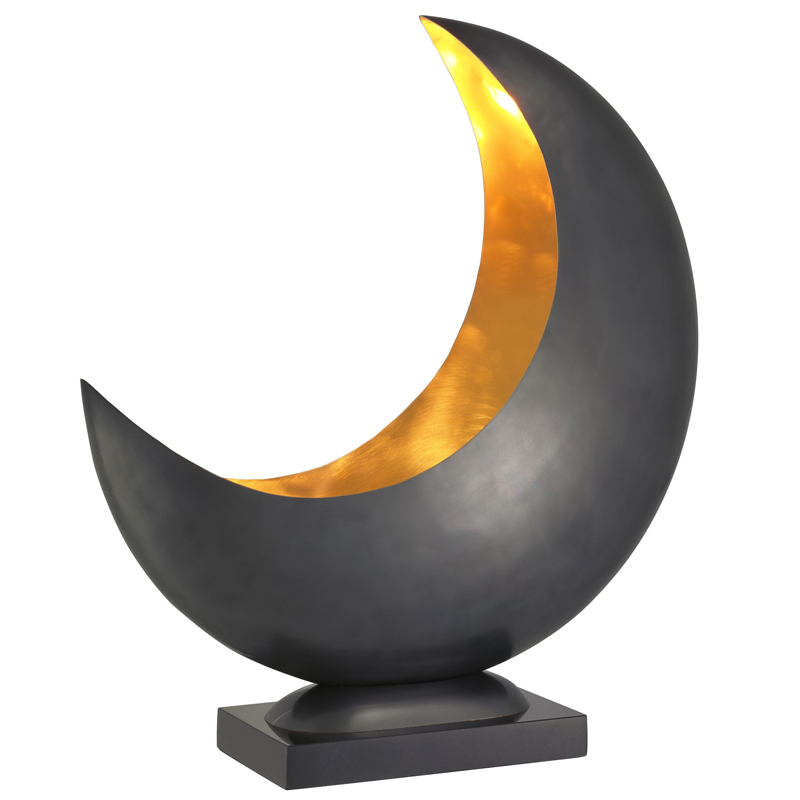 Настольная лампа Eichholtz Table Lamp Half Moon Латунь Черный Настольная лампа Eichholtz Table Lamp Half Moon Латунь Черный в Тюмени | Loft Concept
