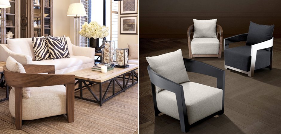 Кресло Eichholtz Chair Rubautelli Walnut - фото №1