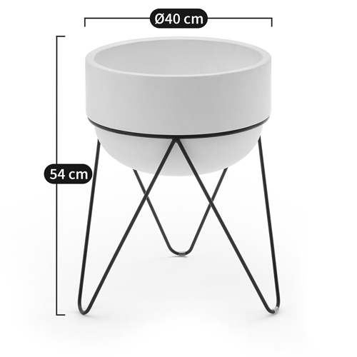 Кашпо Elevated Planters Luna 54 белое Кашпо Elevated Planters Luna 54 белое в Тюмени