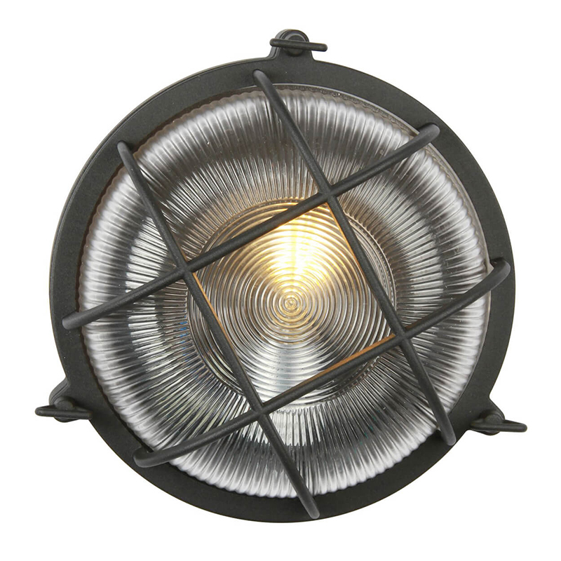 Уличный светильник Carden Cage Glass Round Черный Уличный светильник Carden Cage Glass Round Черный в Тюмени | Loft Concept