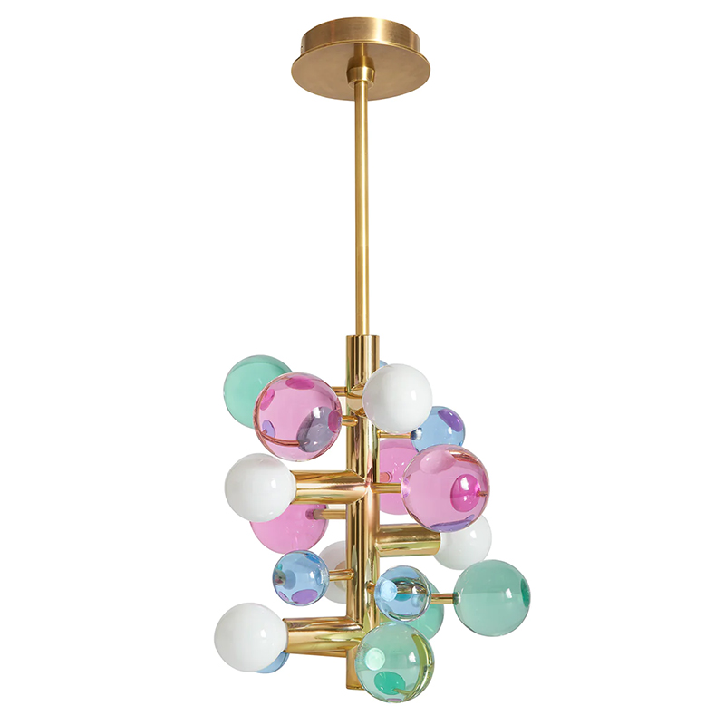 Светильник Jonathan Adler GLOBO FIVE-LIGHT CHANDELIER Multi Золотой Мульти Светильник Jonathan Adler GLOBO FIVE-LIGHT CHANDELIER Multi Золотой Мульти в Тюмени | Loft Concept