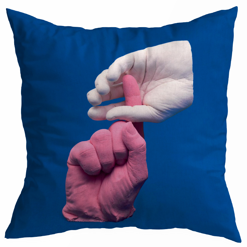 Декоративная подушка Seletti Cushion Hands Синий Декоративная подушка Seletti Cushion Hands Синий в Тюмени | Loft Concept