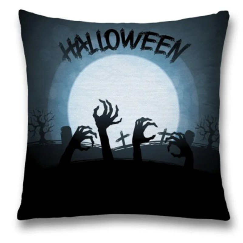 Подушка Halloween Zombie Синий Черный Подушка Halloween Zombie Синий Черный в Тюмени | Loft Concept