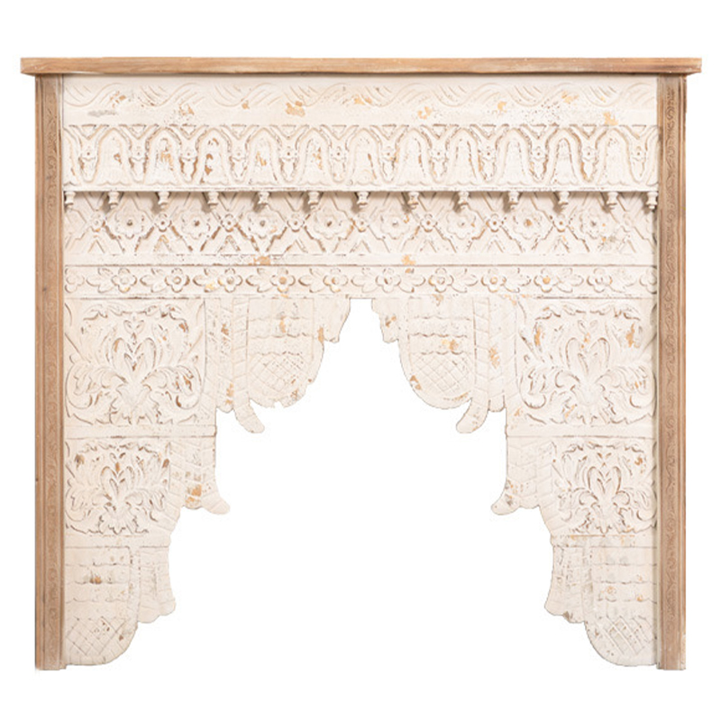Консоль Indian Antique White Furniture Shakti Console Бежевый Древесина Консоль Indian Antique White Furniture Shakti Console Бежевый Древесина в Тюмени | Loft Concept