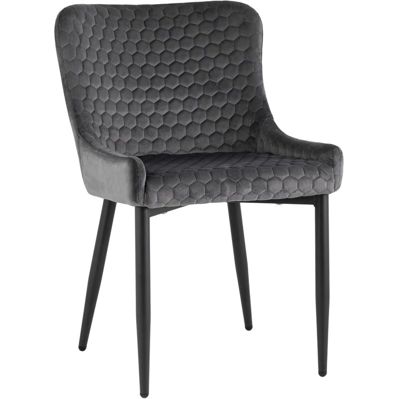 Стул Stitch Honey Chair Серый Велюр Серый Черный Стул Stitch Honey Chair Серый Велюр Серый Черный в Тюмени | Loft Concept