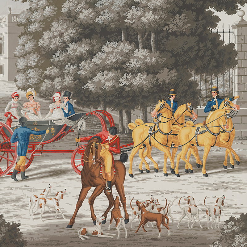 Обои ручная роспись La Chasse de Compiègne Jacquemart on Eau Forte Обои ручная роспись La Chasse de Compiègne Jacquemart on Eau Forte в Тюмени | Loft Concept