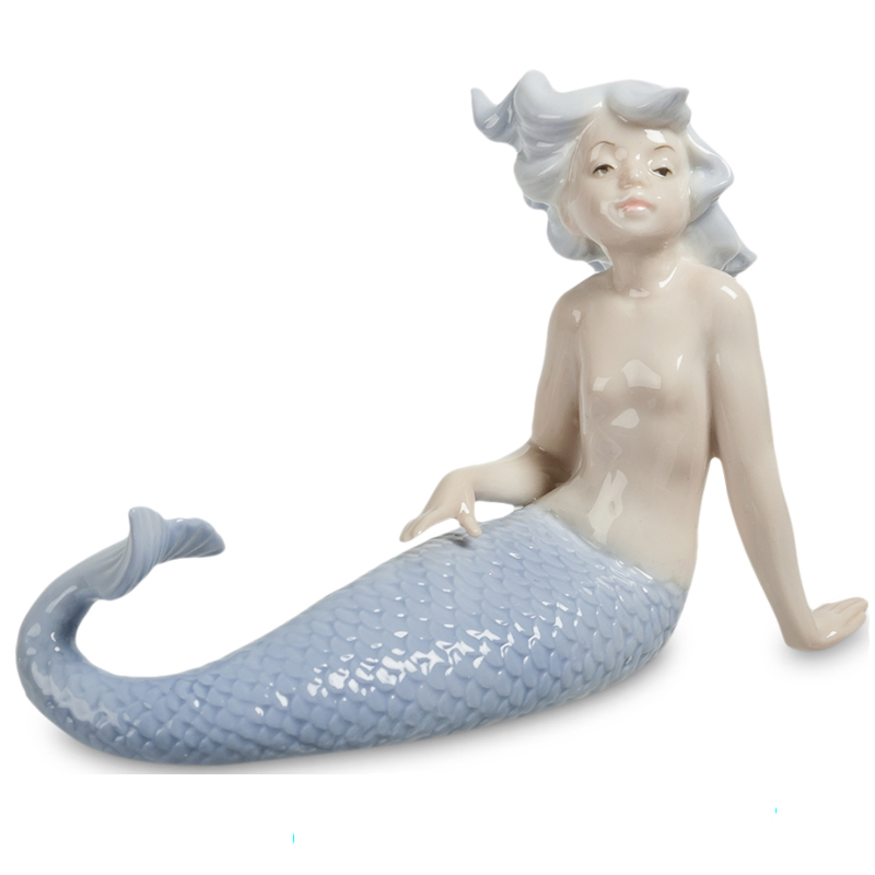 Статуэтка Mermaid Dreaming Бежевый Светло-голубой Статуэтка Mermaid Dreaming Бежевый Светло-голубой в Тюмени | Loft Concept