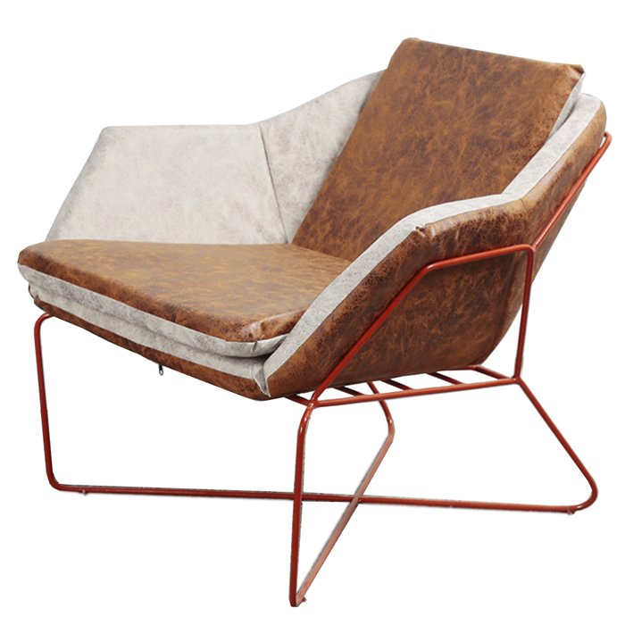 Nordic retro Industrial Сhair Коричневый винтаж Красный Nordic retro Industrial Сhair Коричневый винтаж Красный в Тюмени | Loft Concept