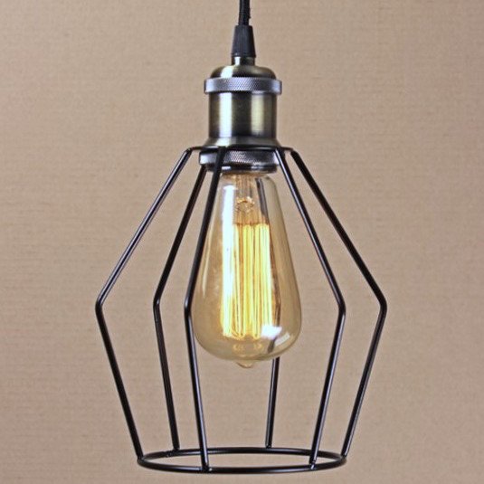 Подвесной светильник Wire Cage Pendant Trew Black Черный Подвесной светильник Wire Cage Pendant Trew Black Черный в Тюмени | Loft Concept