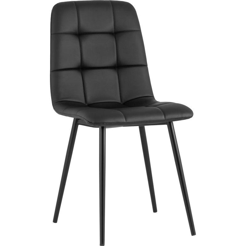 Стул NANCY S Chair Черная Экокожа Черный Стул NANCY S Chair Черная Экокожа Черный в Тюмени | Loft Concept