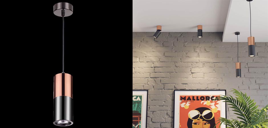 Подвесной светильник Modern Illumination Black & Copper Подвесной светильник Modern Illumination Black & Copper - Loft-Concept в Тюмени