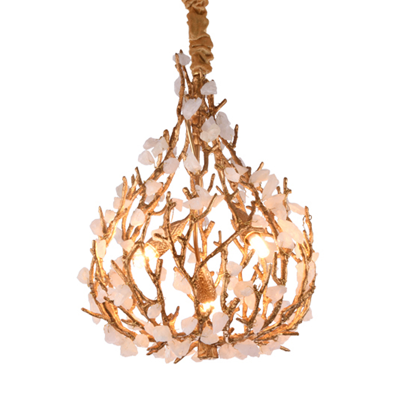 Люстра Gillis Chandelier Золотой Белый Люстра Gillis Chandelier Золотой Белый в Тюмени | Loft Concept