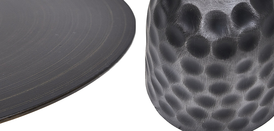 Приставной стол Cluster Surface Dark Nickel Side Table Приставной стол Cluster Surface Dark Nickel Side Table - Loft-Concept в Тюмени