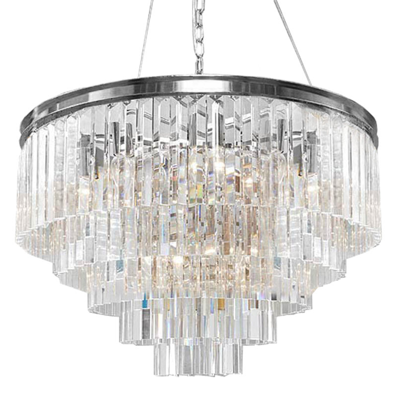 Люстра RH Odeon Chandelier Five Silver 80 Прозрачное Стекло Серебряный Люстра RH Odeon Chandelier Five Silver 80 Прозрачное Стекло Серебряный в Тюмени | Loft Concept