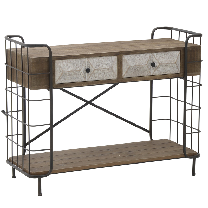 Консоль Dulce Loft Console Черный Коричневый Консоль Dulce Loft Console Черный Коричневый в Тюмени | Loft Concept