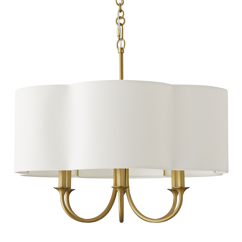 Люстра Vitorino Gold Chandelier Золотой Белый Люстра Vitorino Gold Chandelier Золотой Белый в Тюмени | Loft Concept