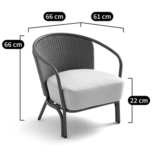 Садовое кресло с каркасом из стали Kenneth Chair Садовое кресло с каркасом из стали Kenneth Chair в Тюмени