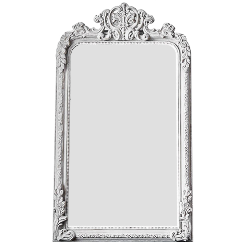 Зеркало Aged White Mirror Белый винтажная патина Античное зеркальное стекло Зеркало Aged White Mirror Белый винтажная патина Античное зеркальное стекло в Тюмени | Loft Concept