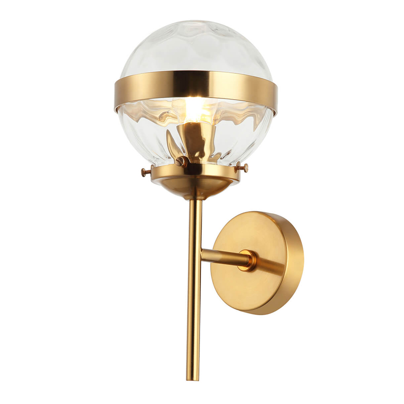 Бра Greyson Sconce Глянцевое золото Прозрачный Бра Greyson Sconce Глянцевое золото Прозрачный в Тюмени | Loft Concept
