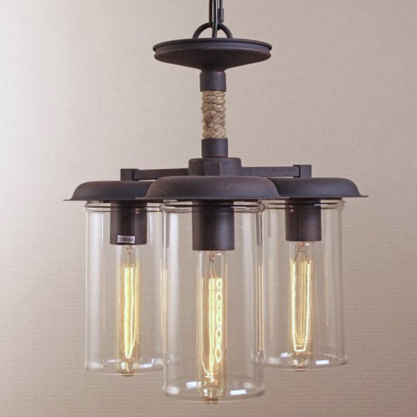 Люстра Loft Rope Light Trio Pendant Черный Люстра Loft Rope Light Trio Pendant Черный в Тюмени | Loft Concept