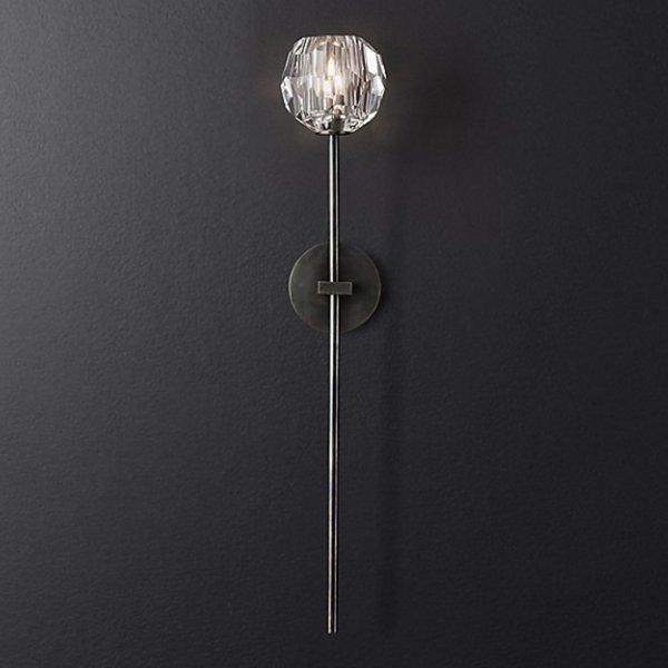 Бра RH Boule de Cristal Long Sconce Black Черный Бра RH Boule de Cristal Long Sconce Black Черный в Тюмени | Loft Concept