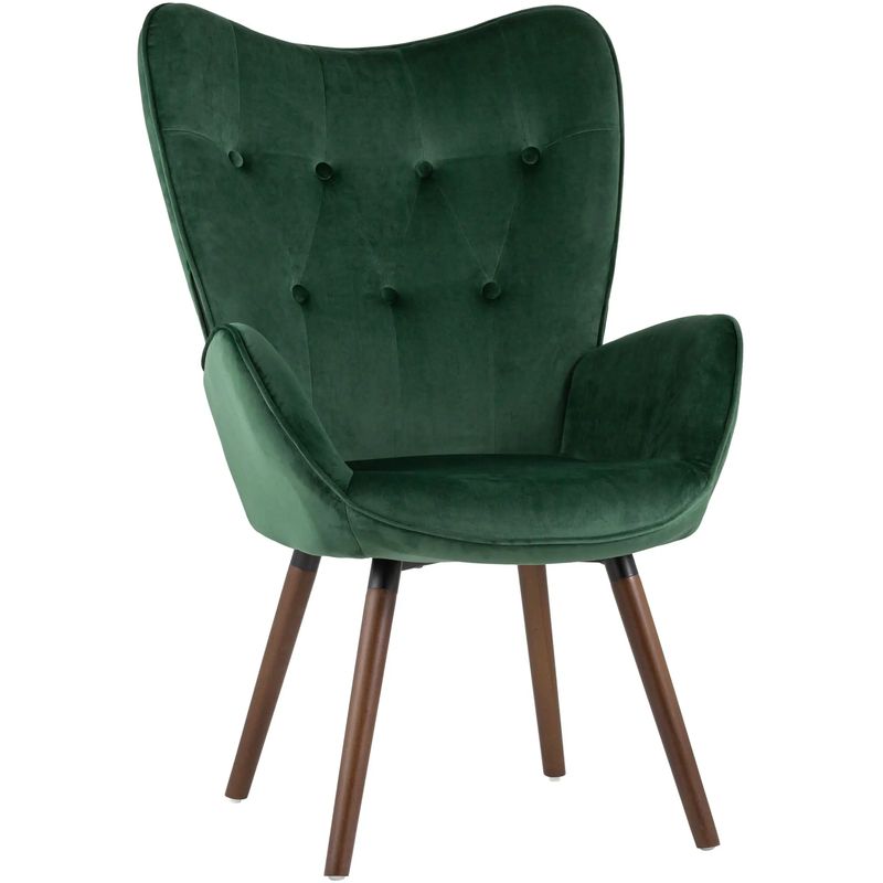 Полукресло Зеленый Велюр Grandee Chair Зеленый Коричневый Полукресло Зеленый Велюр Grandee Chair Зеленый Коричневый в Тюмени | Loft Concept