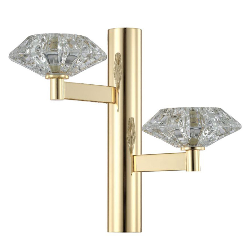 Бра Yerker Sconce gold Глянцевое золото Прозрачный Бра Yerker Sconce gold Глянцевое золото Прозрачный в Тюмени | Loft Concept