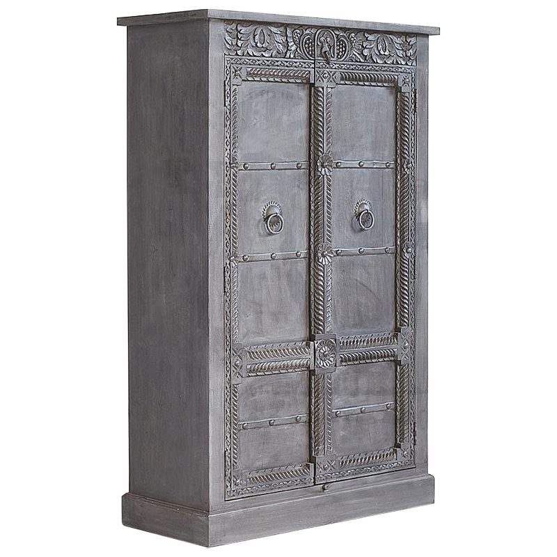 Шкаф Sudarshan Grey Mango Wardrobe Серый Шкаф Sudarshan Grey Mango Wardrobe Серый в Тюмени | Loft Concept