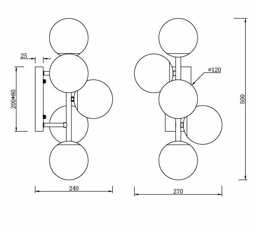 Бра White Balls Sconces Бра White Balls Sconces в Тюмени