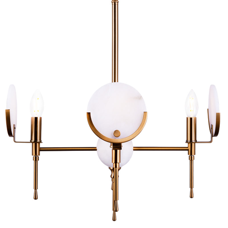 Люстра Levanzo Chandelier 50 Золотой Белое матовое стекло Люстра Levanzo Chandelier 50 Золотой Белое матовое стекло в Тюмени | Loft Concept
