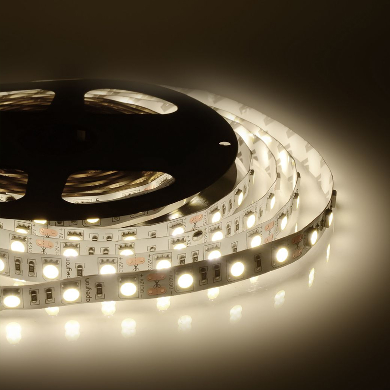 Светодиодная лента 14,4W/m 60LED/m 5050SMD дневной белый 5M Белый в Тюмени | Loft Concept 