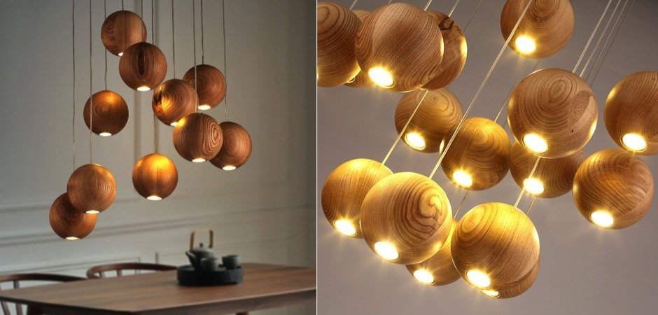 Подвесной светильник Lofter Wooden Sphere Подвесной светильник Lofter Wooden Sphere - Loft-Concept в Тюмени