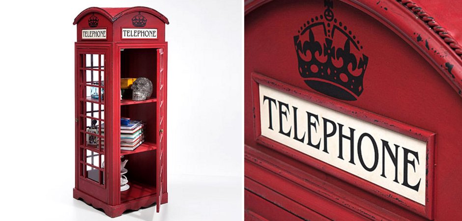 Витрина "Телефонная будка" London telephone box Витрина "Телефонная будка" London telephone box - Loft-Concept в Тюмени