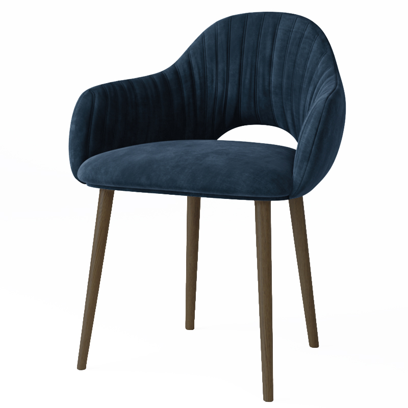Стул California Dark blue Синий Коричневый Стул California Dark blue Синий Коричневый в Тюмени | Loft Concept