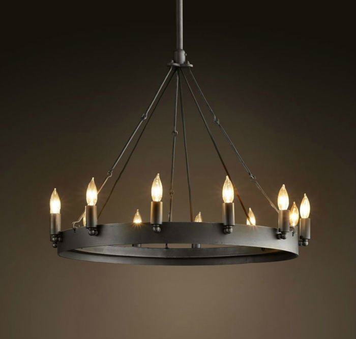 Люстра Camino Round Chandelier Черный Люстра Camino Round Chandelier Черный в Тюмени | Loft Concept