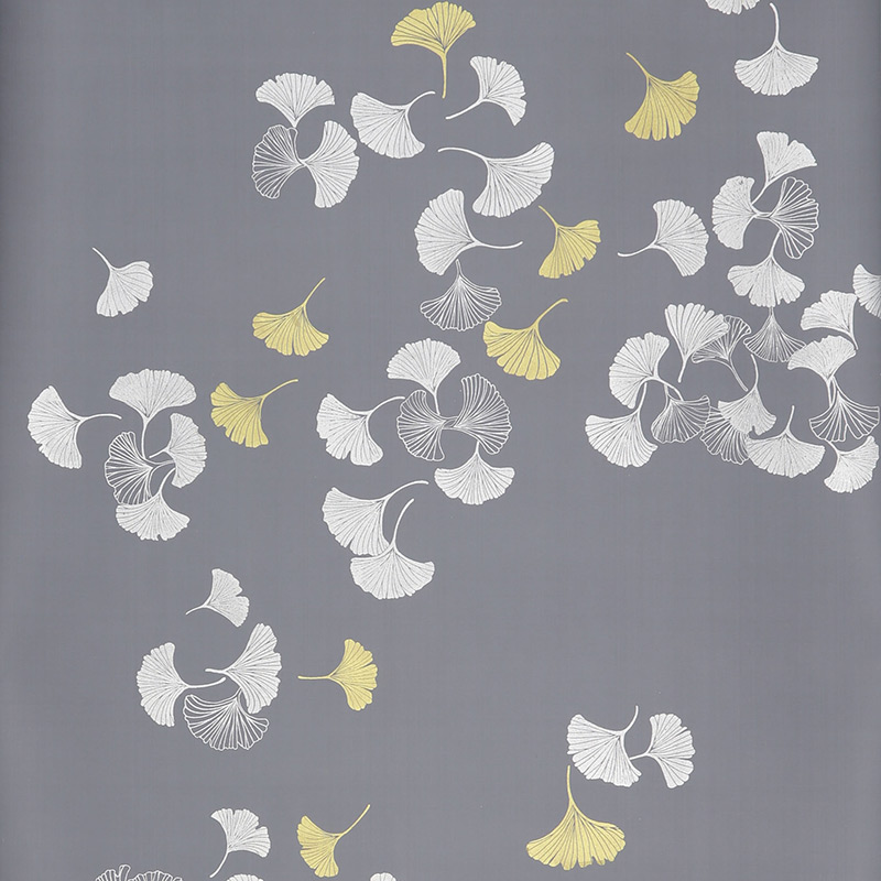 Обои ручная роспись Gingko Colourway SC-98 on Gun Metal dyed silk Обои ручная роспись Gingko Colourway SC-98 on Gun Metal dyed silk в Тюмени | Loft Concept