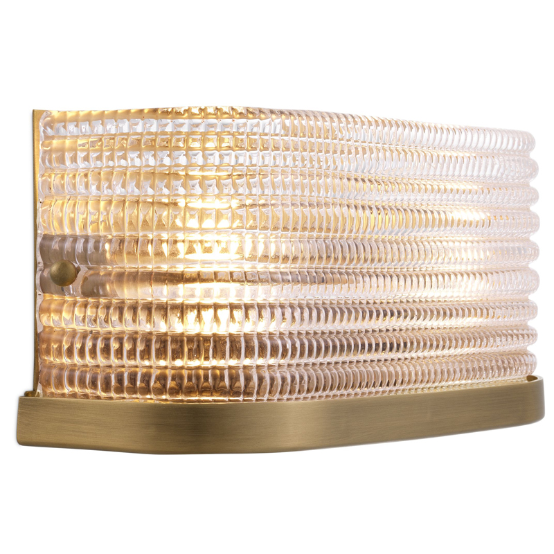 Бра Eichholtz Wall Lamp Culver Прозрачный Латунь Античная полированная Бра Eichholtz Wall Lamp Culver Прозрачный Латунь Античная полированная в Тюмени | Loft Concept