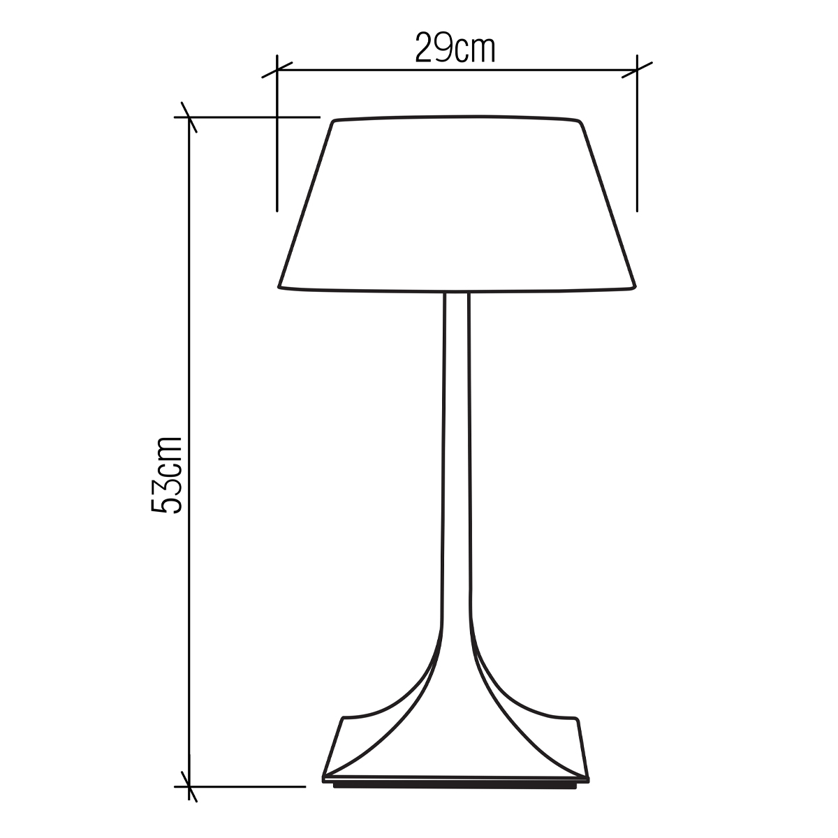 Настольная лампа со скошенным конусовидным абажуром и фигурной ножкой в цвете тик Accord Lighting в Тюмени